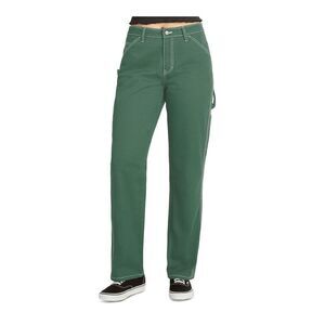 Dickies Juniors' Women's Carpenter Pants - Ivy Green 9/29